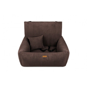 Fotelik dla psa MILANO S - 40 x 50cm Brązowy