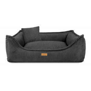 Kanapa dla psa ortopedyczna MILANO S - 70 x 50cm Ciemnoszary