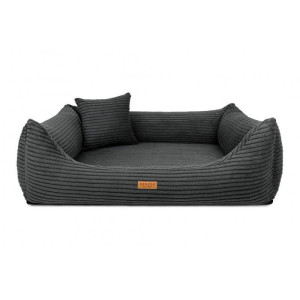 Kanapa dla psa ortopedyczne RIMINI S - 70 x 50cm Ciemnoszary