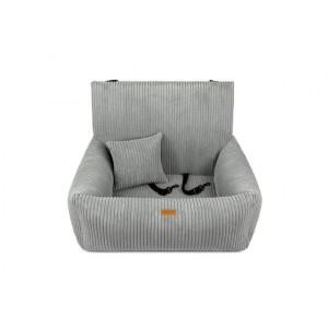 Fotelik dla psa MILANO S - 40 x 50cm Jasnoszary