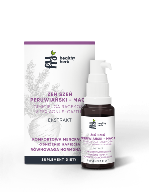 MACA, Cimicifuga racemosa, Vitex agnus castus - Ekstrakt dla kobiet - 30 ml