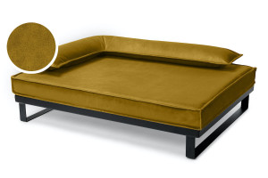 Legowisko ortopedyczne dla psa - Loft Tierra (Miodowy Tierra, L - 100x75 cm) Hectolove