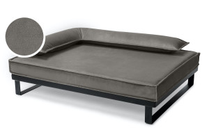 Legowisko ortopedyczne dla psa - Loft Tierra (Popielaty Tierra, L - 100x75 cm) Hectolove