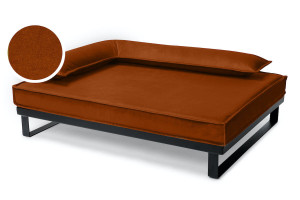 Legowisko ortopedyczne dla psa - Loft Tierra (Rdzawy Tierra, L - 100x75 cm) Hectolove