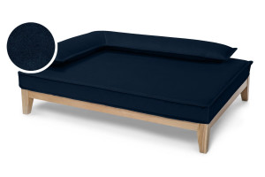 Legowisko ortopedyczne dla psa - Duo Tierra (Granat Tierra, L - 100x75 cm) Hectolove