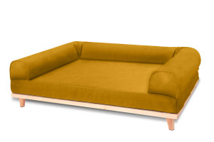 Legowisko ortopedyczne dla psa - Skandy Classic (Musztardowy Classic, XL - 120x90 cm) Hectolove