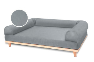 Legowisko ortopedyczne dla psa - Skandy Classic (Szary Classic, XL - 120x90 cm) Hectolove