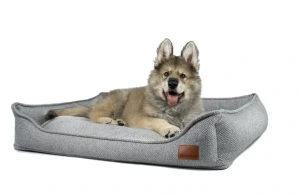 Legowisko ortopedyczne dla psa - Nuzzle Bliss (Szary Bliss, L - 110x85 cm) Hectolove