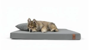 Materac ortopedyczny dla psa - Smart Expressive (Popielaty Ross, L - 100x75 cm) Hectolove