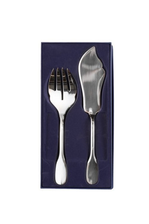 Zestaw posrebrzanych sztućców serwingowych do ryb - 2 szt.