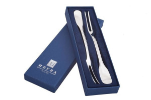 Zestaw posrebrzanych widelców do zakąsek - 2 szt.