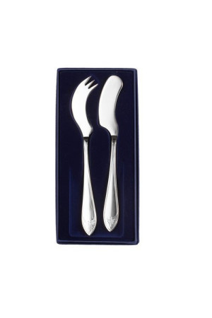 Zestaw posrebrzanych sztućców do sera i masła - 2 szt.