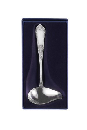 Posrebrzany czerpak do sosu