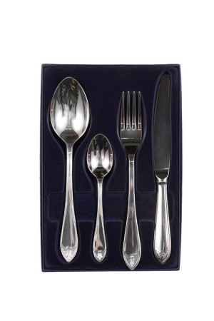 Zestaw sztućców obiadowych ze stali szlachetnej - 4 szt.