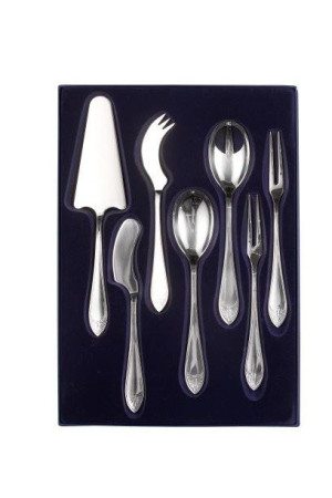 Zestaw sztućców serwingowych ze stali szlachetnej - 7 szt.