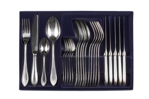 Zestaw sztućców obiadowych ze stali szlachetnej - 24 szt.
