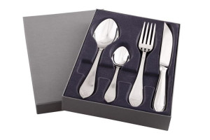 Zestaw sztućców obiadowych z nożem do steków ze stali szlachetnej - 4 szt.