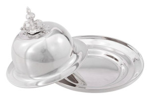 Posrebrzana maselniczka "Fragetka"