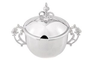 Posrebrzana cukiernica deserowa "Aleksandra"