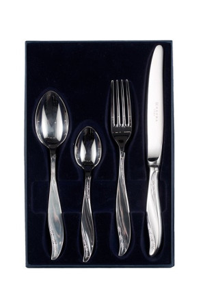 Zestaw posrebrzanych sztućców obiadowo-deserowych - 4 szt.