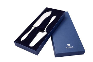 Zestaw srebrnych sztućców do tortu - 2 szt.