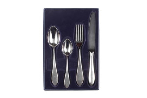Zestaw srebrnych sztućców obiadowo-deserowych - 4 szt.
