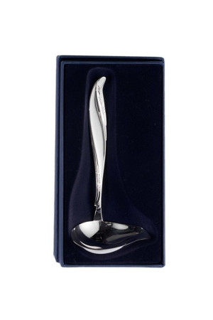 Posrebrzany czerpak do sosu