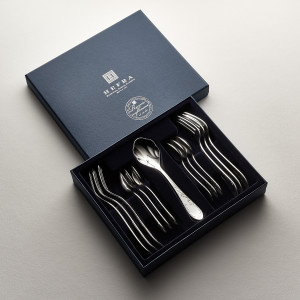 Zestaw posrebrzanych sztućców deserowych - 13 szt.