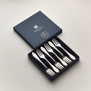 Zestaw posrebrzanych widelczyków do ciast - 6 szt.