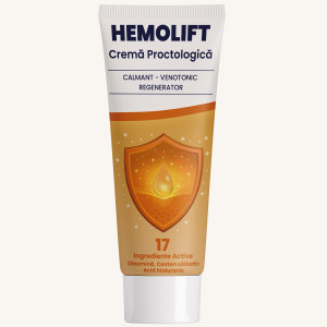 Unguent AntiHemoroidal - Efect Regenerant & Calmant - 13 Ingrediente Active - HemoLift