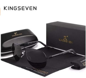 KingSeven Blackstar - Zonnebril Heren - Pilotenbril met UV400 en polarisatie filter - Z151