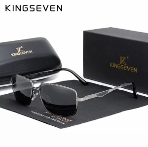 Kingseven Zwart Grijs -Gepolariseerd - Zonnebril Heren - Sunglasses - Zomertrend