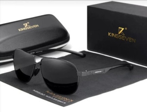 Kingseven zwart/grijs - Met UV400 en polarisatie filter