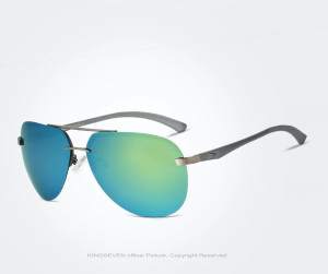 KingSeven Greenstar - Pilotenbril met UV400 en polarisatie filter - Z183