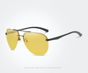 KingSeven Yellowstar - Pilotenbril met UV400 en polarisatie filter - Z182
