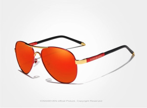 KingSeven Redstar - Pilotenbril met UV400 en polarisatie filter - Z186