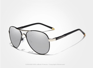 KingSeven Greystar - Pilotenbril met UV400 en polarisatie filter - Z187