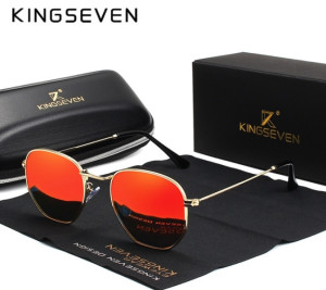 KingSeven Redstar - Pilotenbril met UV400 en polarisatie filter - Z195