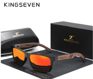 KingSeven Oranje - Wayfarer met UV400 en polarisatie filter - Z207