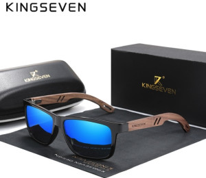 KingSeven Blauw - Wayfarer met UV400 en polarisatie filter - Z208