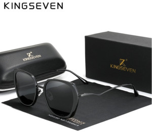KingSeven Zwart - Butterfly met UV400 en polarisatie filter - Z210