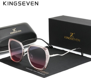 KingSeven Grijs - Butterfly met UV400 en polarisatie filter - Z212