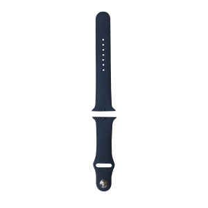 Hidzo Horlogebandje - Geschikt Voor Apple Watch Series 1/2/3/4 - 42MM / 44MM - Siliconen - Donker Blauw