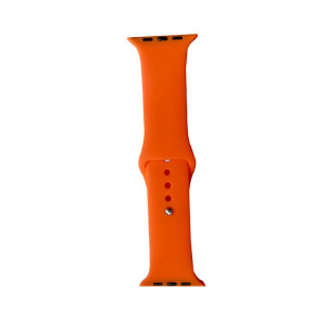 Hidzo Horlogebandje - Geschikt Voor Apple Watch Series 1/2/3/4 - 42MM / 44MM - Siliconen - Oranje