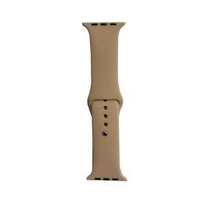 Hidzo Horlogebandje - Geschikt Voor Apple Watch Series 1/2/3/4 - 42MM / 44MM - Siliconen - Bruin