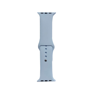 Hidzo Horlogebandje - Geschikt voor Apple Watch Series 1/2/3/4 - 42MM / 44MM - Siliconen - Pastel Blauw