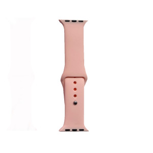Hidzo Horlogebandje - Geschikt voor Apple Watch Series 1/2/3/4 - 42MM / 44MM - Siliconen - Beige