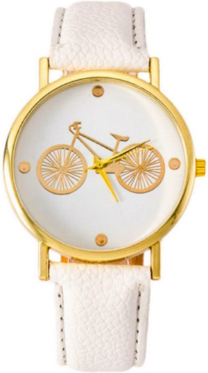 Fiets Horloge - Wit