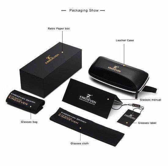 Kingseven Zonnebril accessoires - Brillenkoker - Brillenhoesje - Microvezel Brillendoekje
