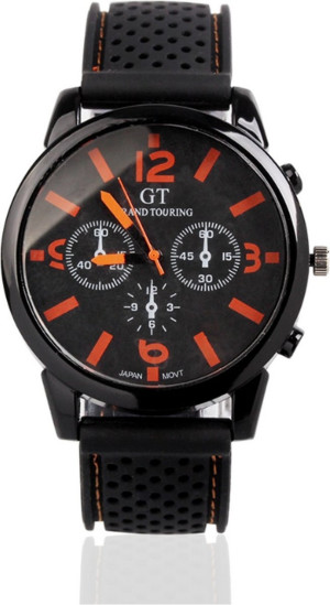 Hidzo Horloge GT Ø 40 mm - Oranje - Inclusief horlogedoosje